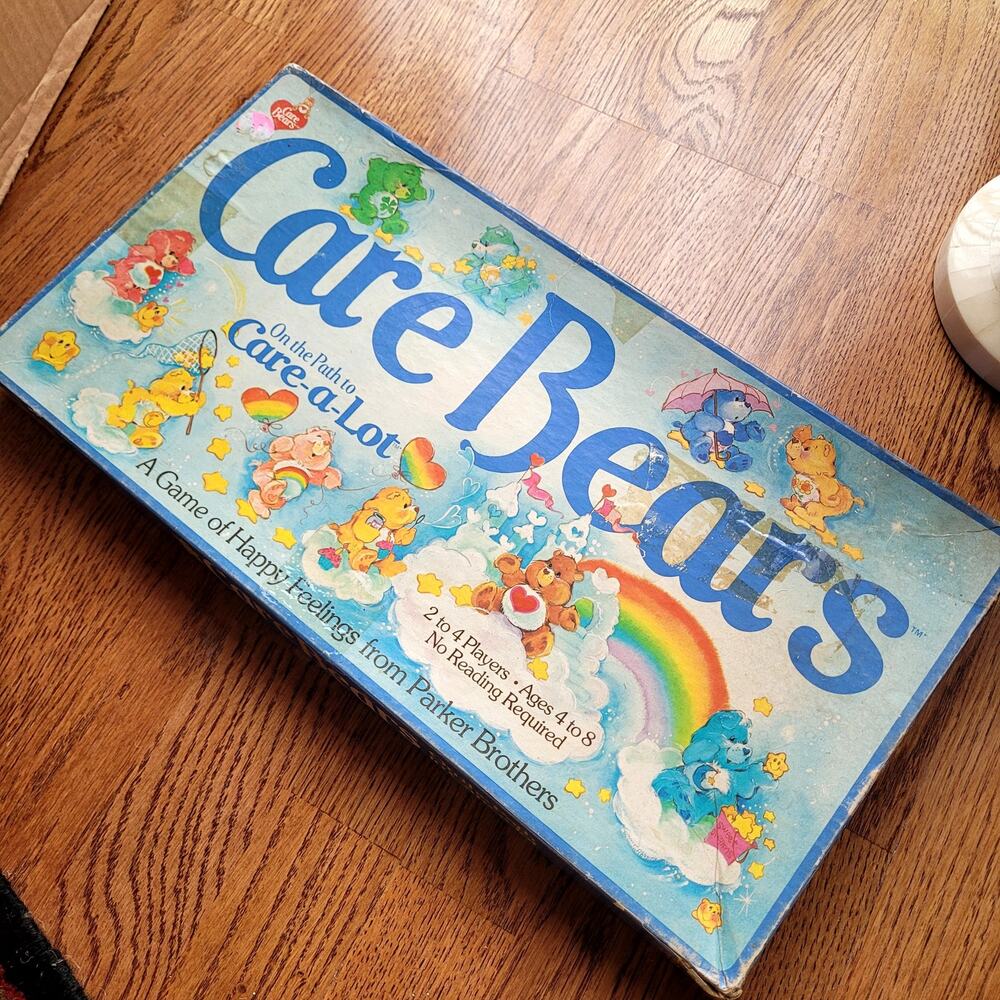 Vtg 80s Care Bear Board Game On the Path to Care-a-Lot